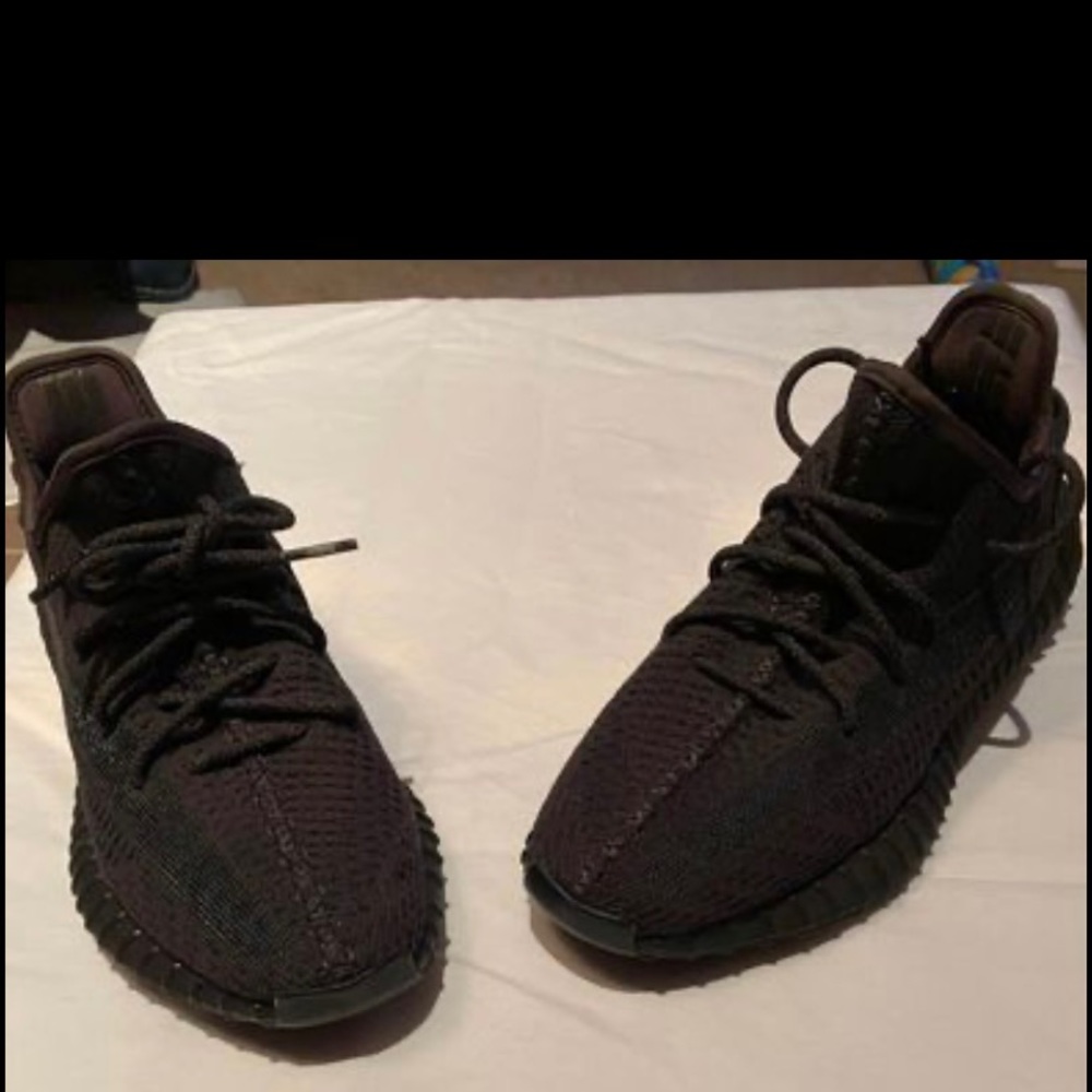 Yeezy Reflective Black Shoes, 9.5 shoes Lightly used$310 or best offer